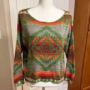 RALPH LAUREN DENIM & SUPPLY TRIBAL WESTERN TRANSITIONAL SWEATER VGUC SZ S